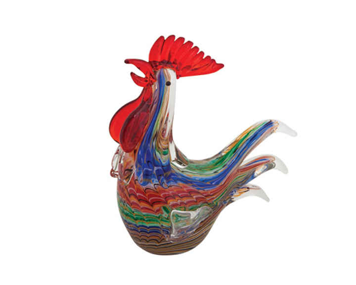 37. Zibo - Coloured Glass Rooster